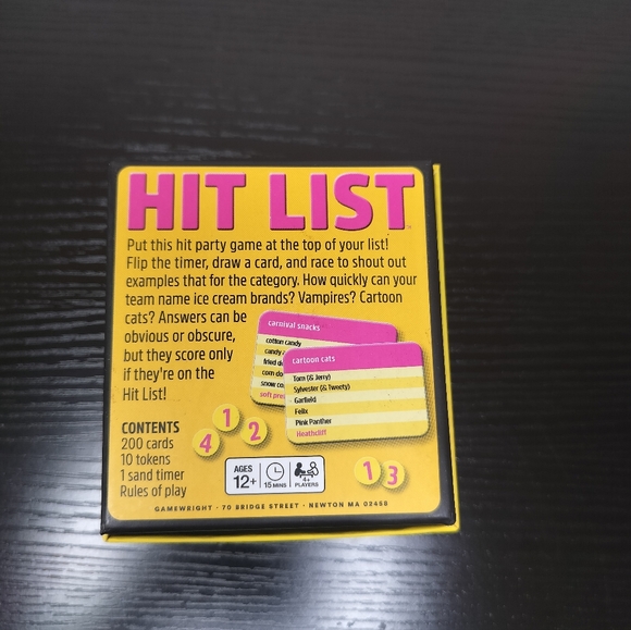 Hit List NWOT Card Game - Picture 2 of 2